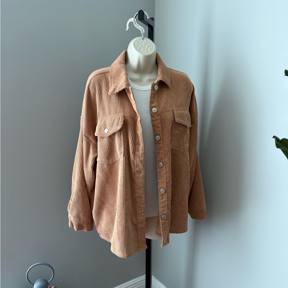 Forever 21 Brown Corduroy Utility Jacket